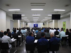 平成30年度の上期安全大会。<br>5月17日『札幌生涯学習センター「ちえりあ」』にて。